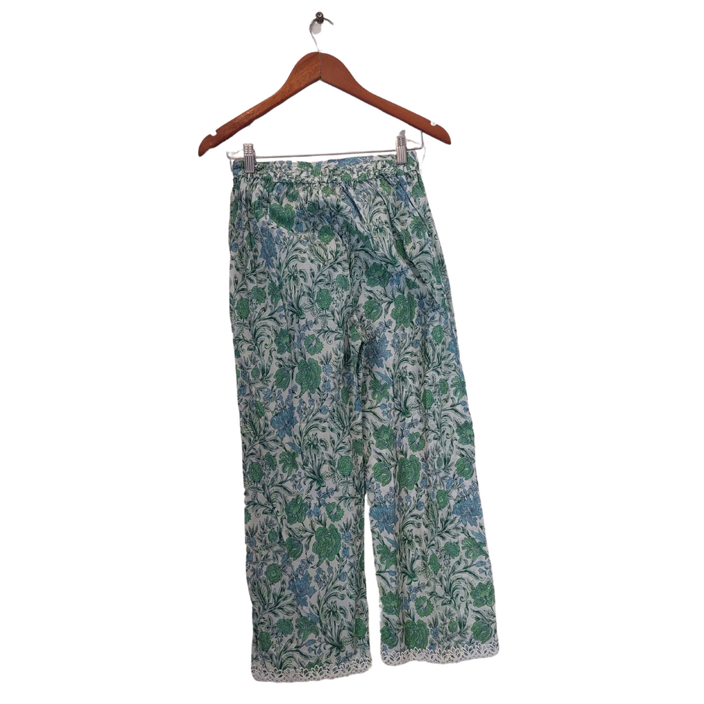 ZARA Shahjahan Green Printed Set (2 pieces) | Like New |