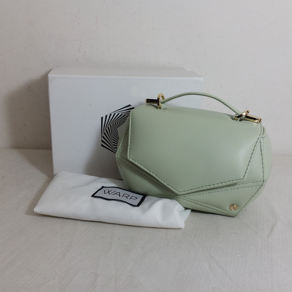 Warp Mint Green Puffer Clutch | Gently Used |