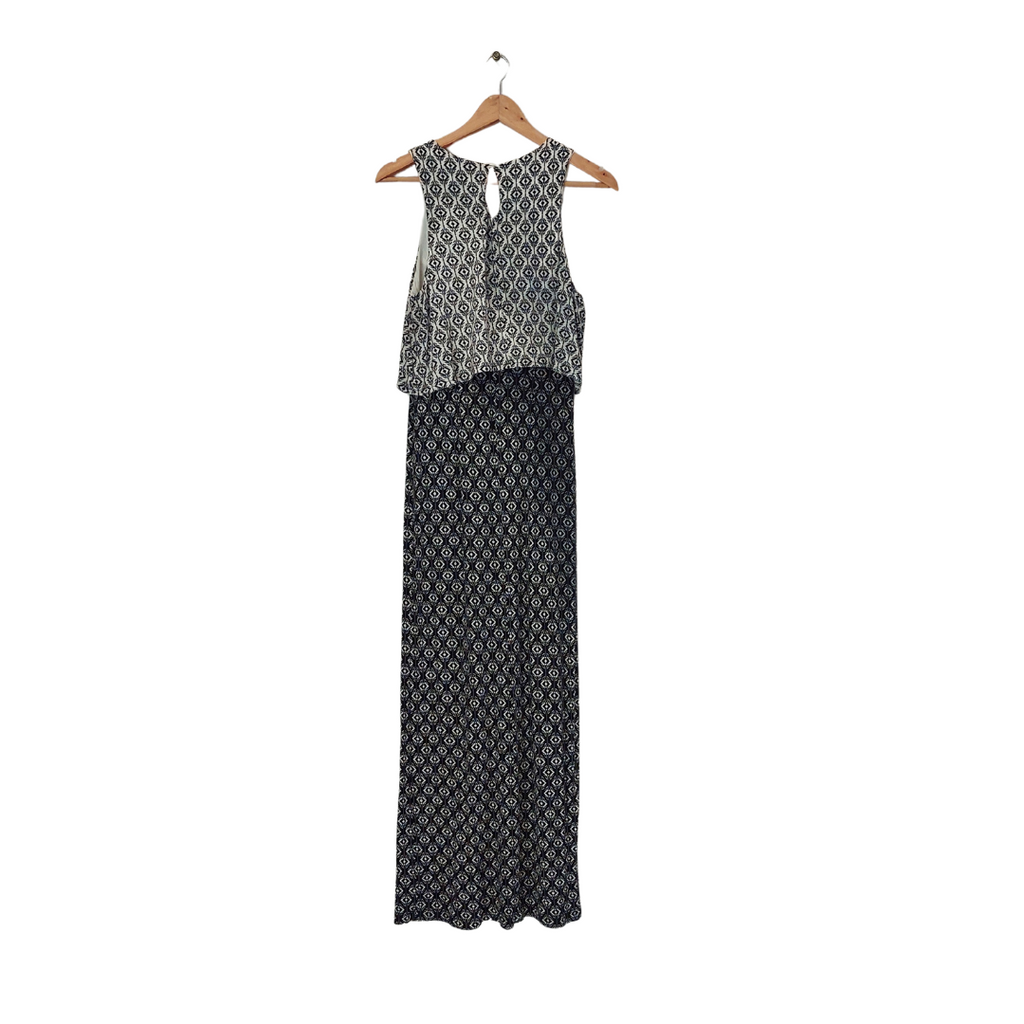 Miss Selfridge Black & White Printed Sleeveless Maxi Dress | Pre Loved |