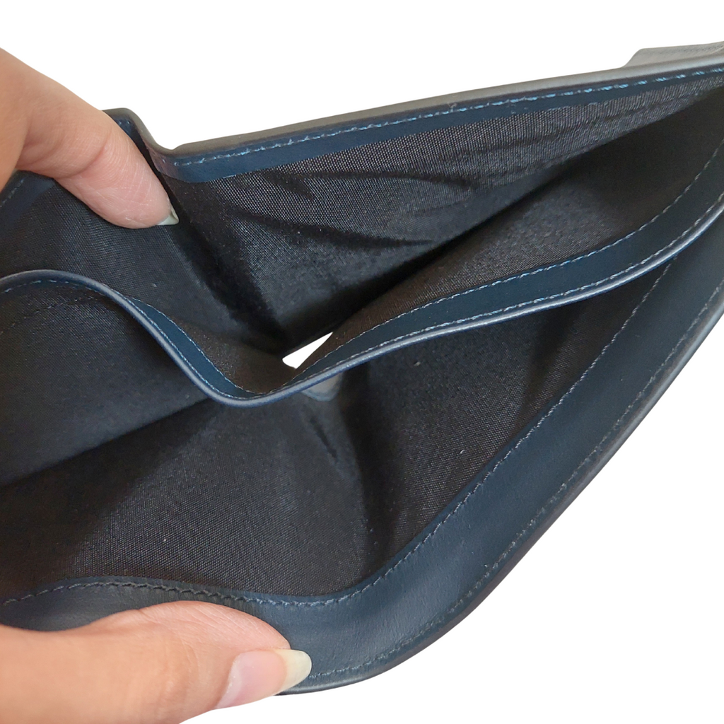 Montblanc Men's Navy Extreme 3.0 Textured-Leather Billfold Wallet | Like New |