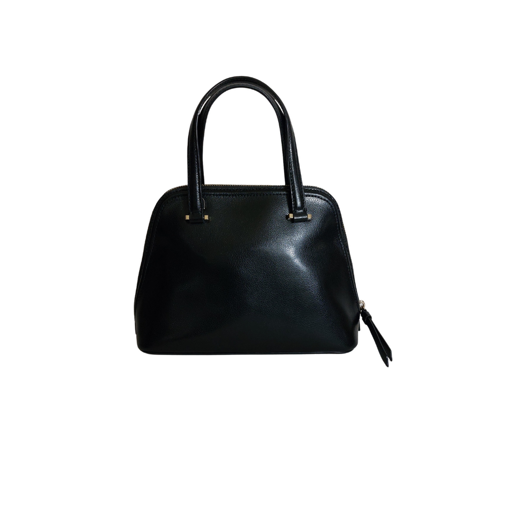 Kate Spade Black Leather 'Patterson Drive' Dome Satchel Bag | Gently Used |