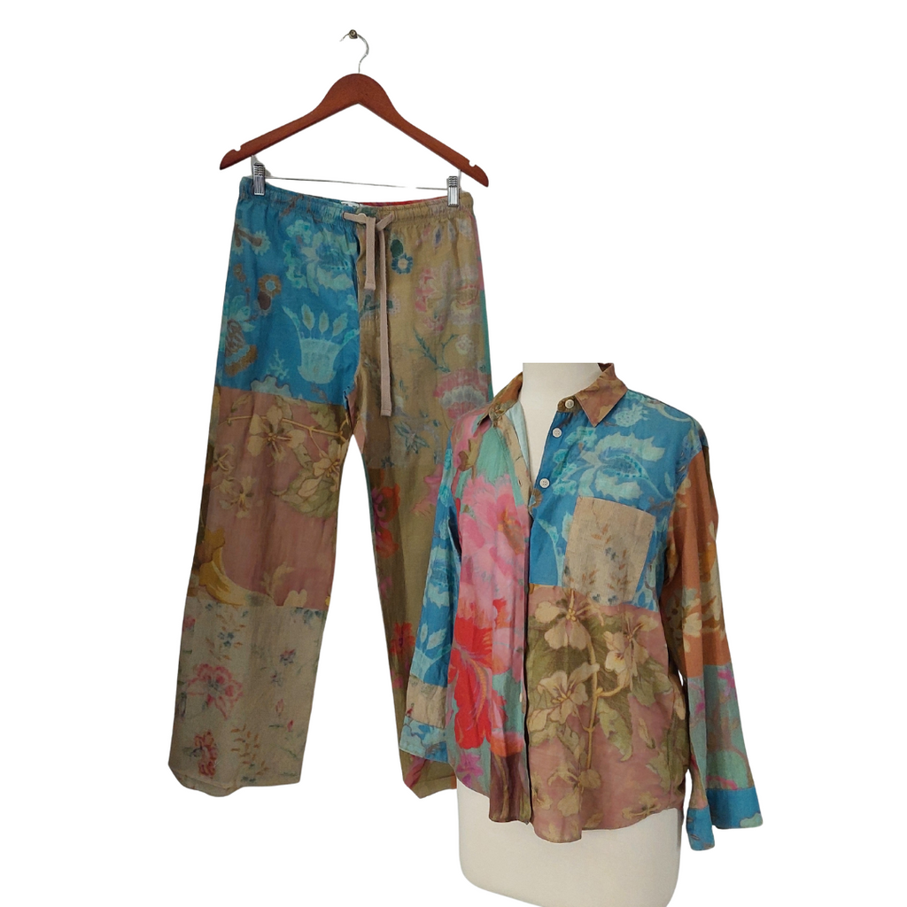 Zara Multicolor Printed 100% Cotton Co-ord Set | Gently Used |