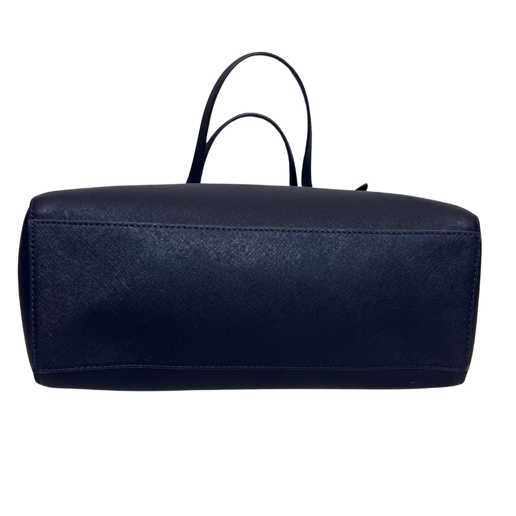 Tory Burch Navy Emerson Buckle Tote Bag | Gently Used |