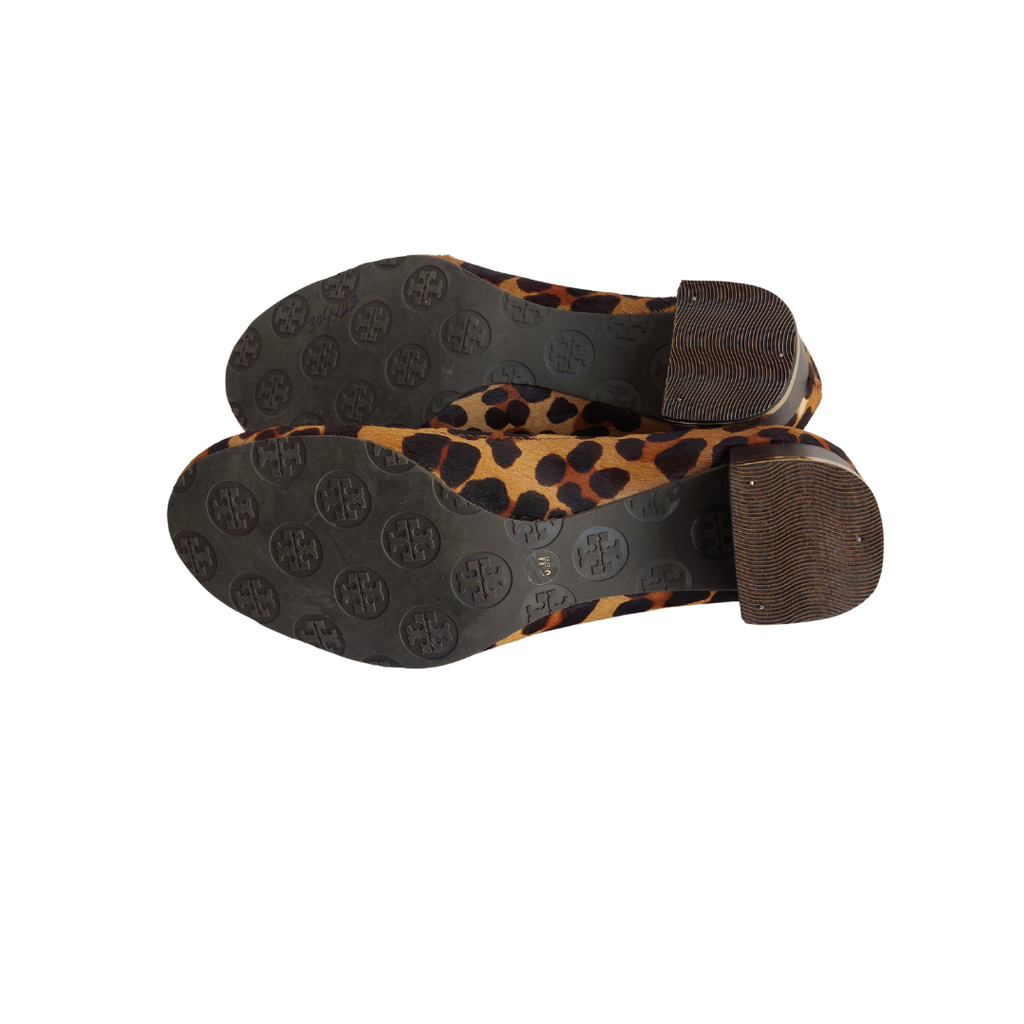 Tory Burch Leopard Print Block Heel 'Reva' Pumps | Pre Loved |