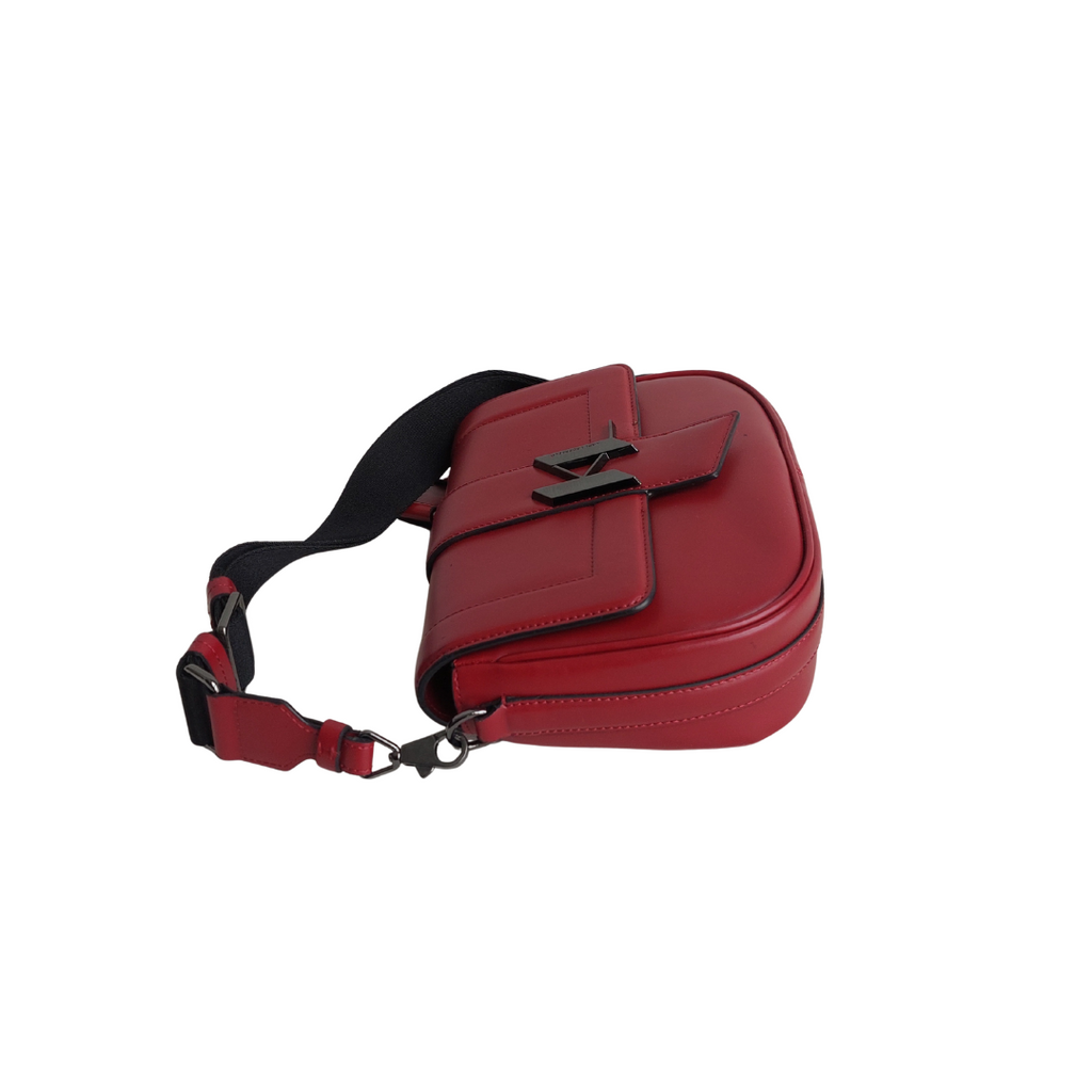 karl lagerfeld Burgundy Leather Crossbody Bag | Gently Used |