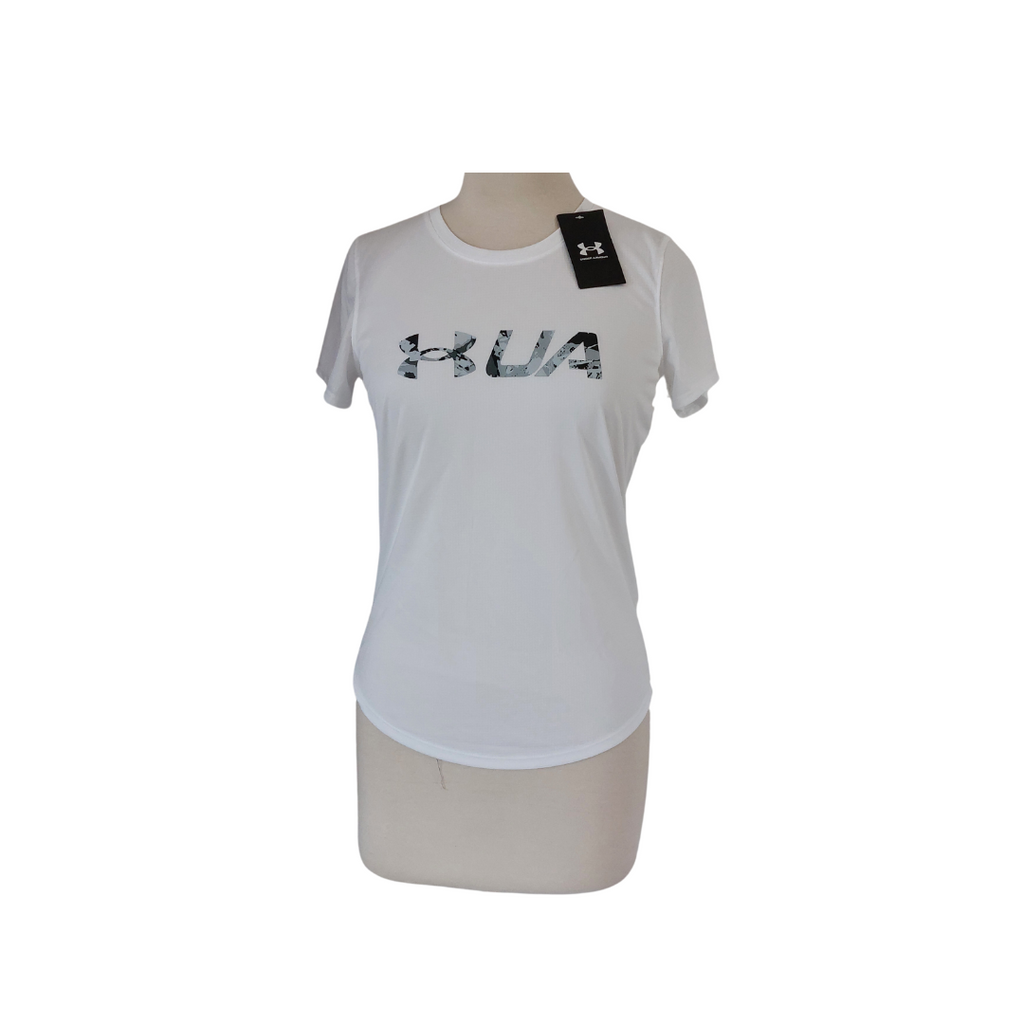 Under Armour White Fitted Sports T-Shirt | Brand New |