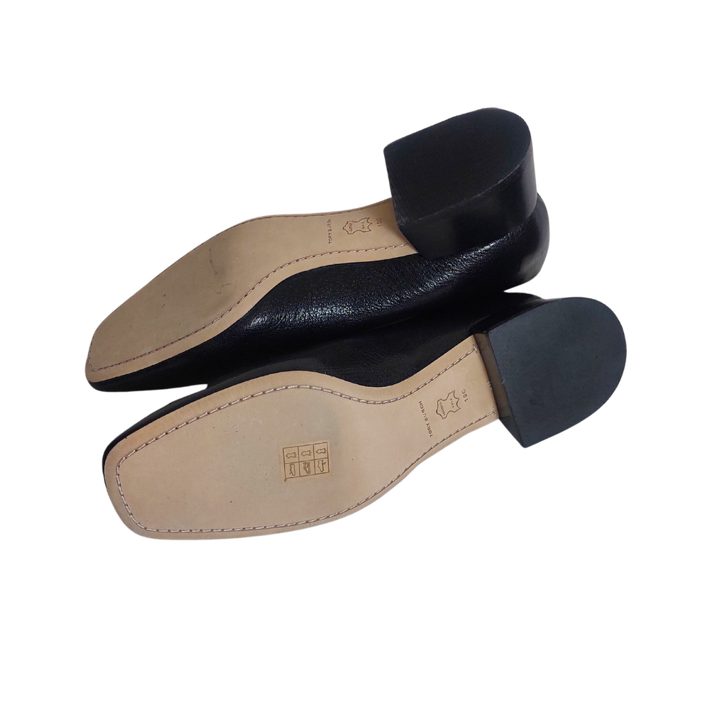 Tory Burch Black Leather Georgia Pumps | Brand New |