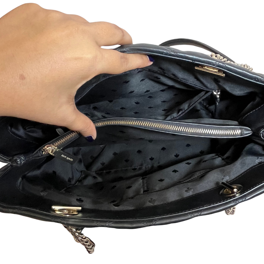 Kate Spade Black Natalia Leather Tote Bag | Pre Loved |