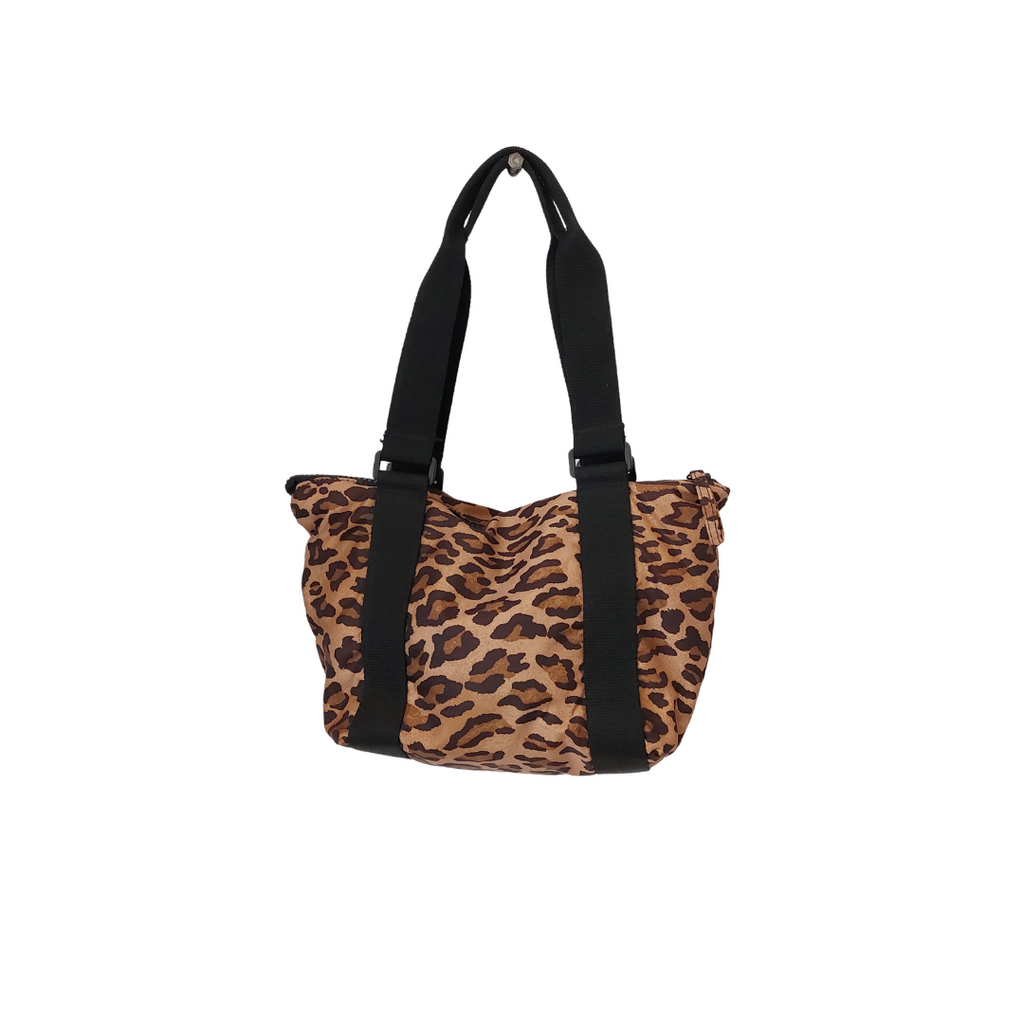 Ralph Lauren Leopard Print Nylon Medium Shoulder Bag | Gently Used |