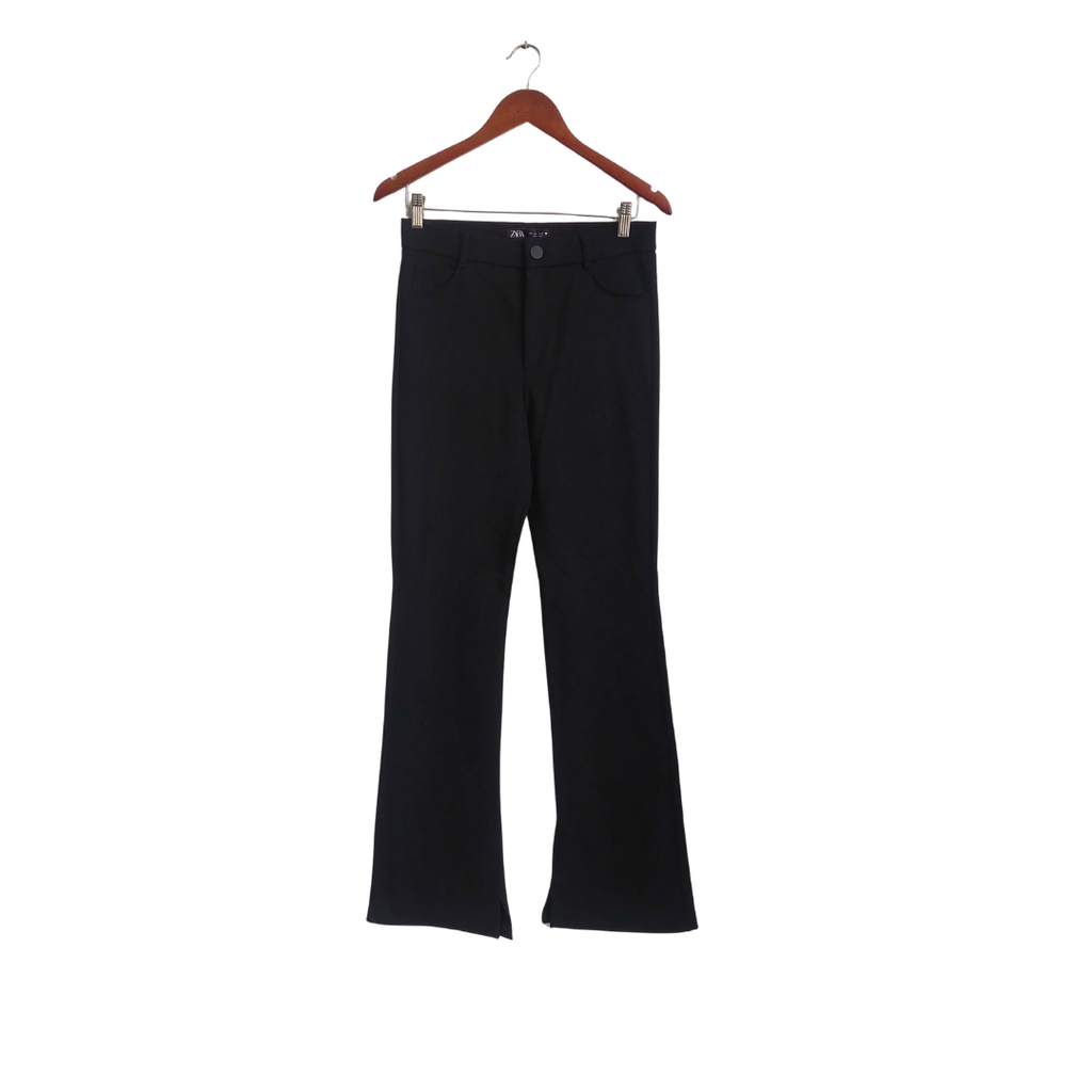 Zara Black Flared Stretchable Pants | Brand New |