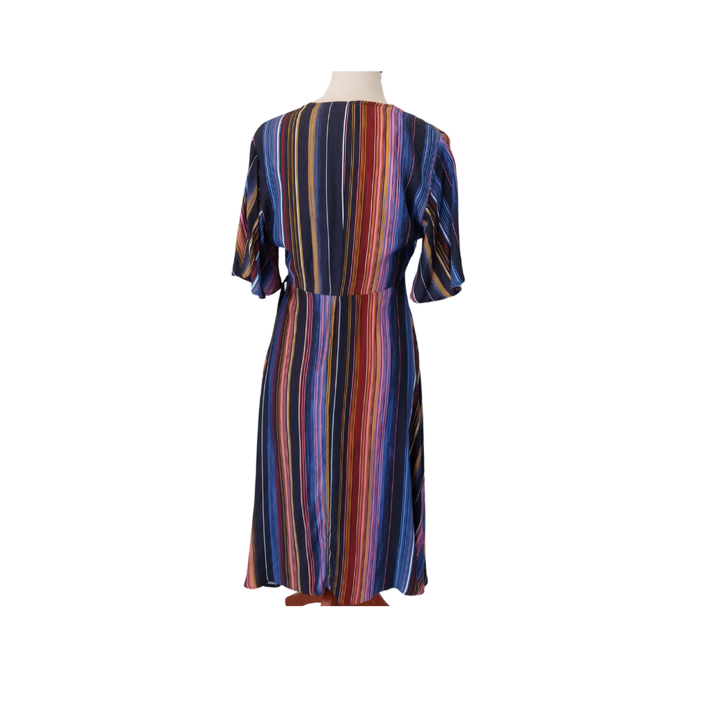 KOTON Multi-coloured Striped Long Dress | Brand New |
