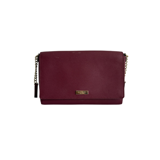 Kate Spade Purple New York Tilden Place Alek Leather Crossbody Bag | Pre Loved |