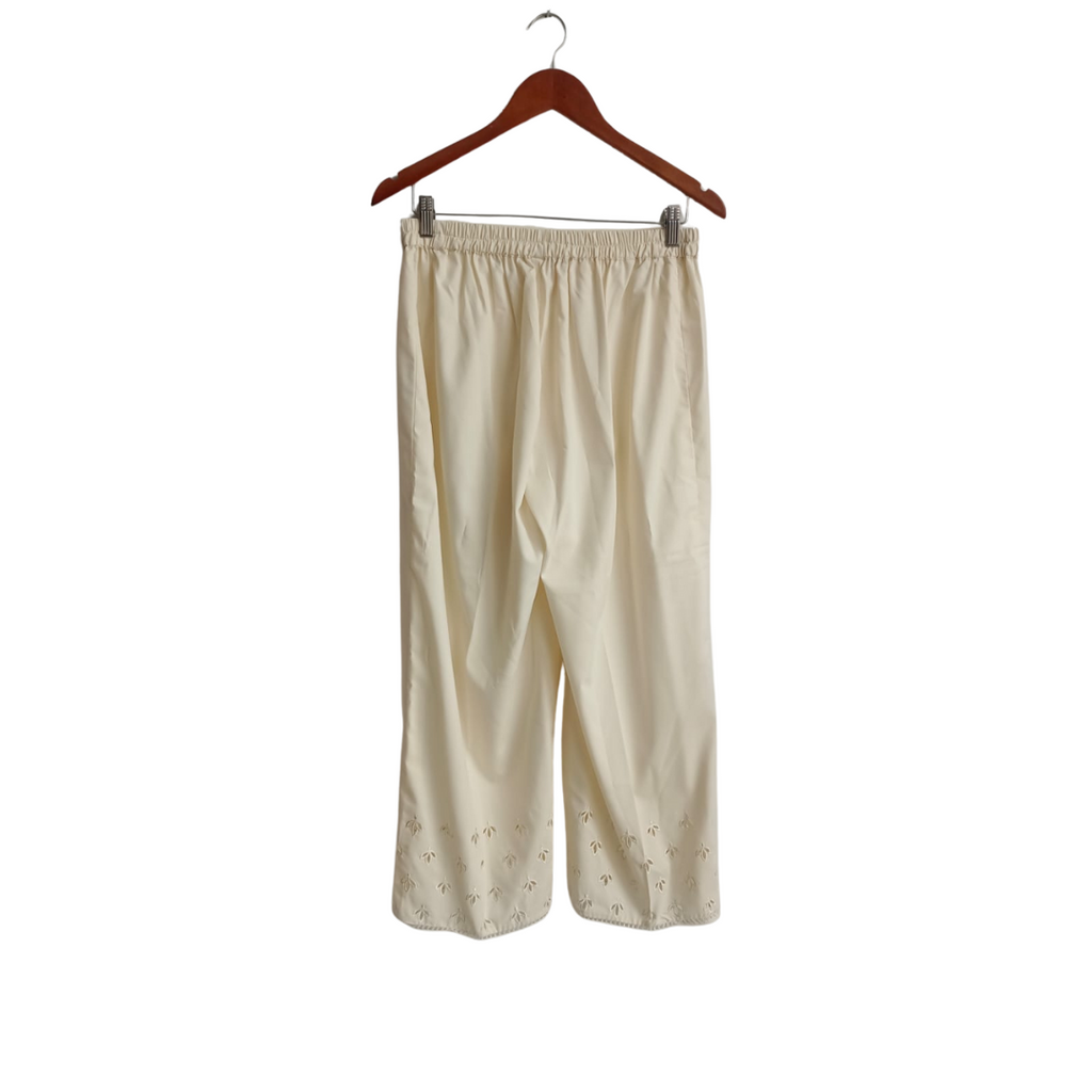 Uzma Sattar Cream Solid Co-ord Set | Like New |