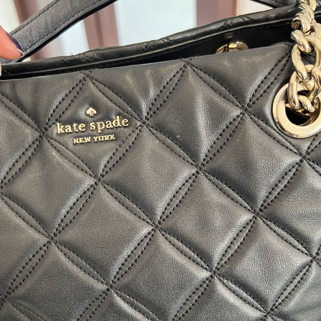Kate Spade Black Natalia Leather Tote Bag | Pre Loved |