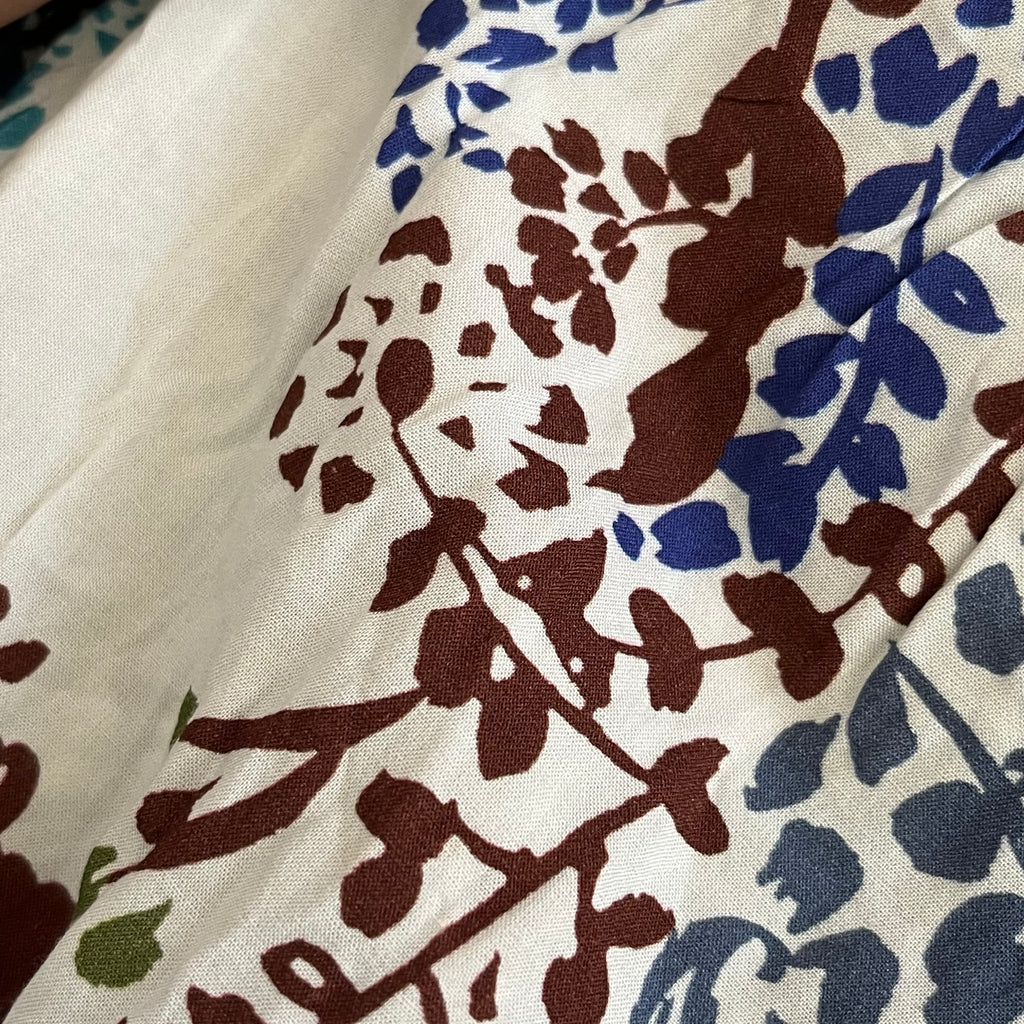 Violeta White Printed Short Sleeves Dress | Pre Loved |