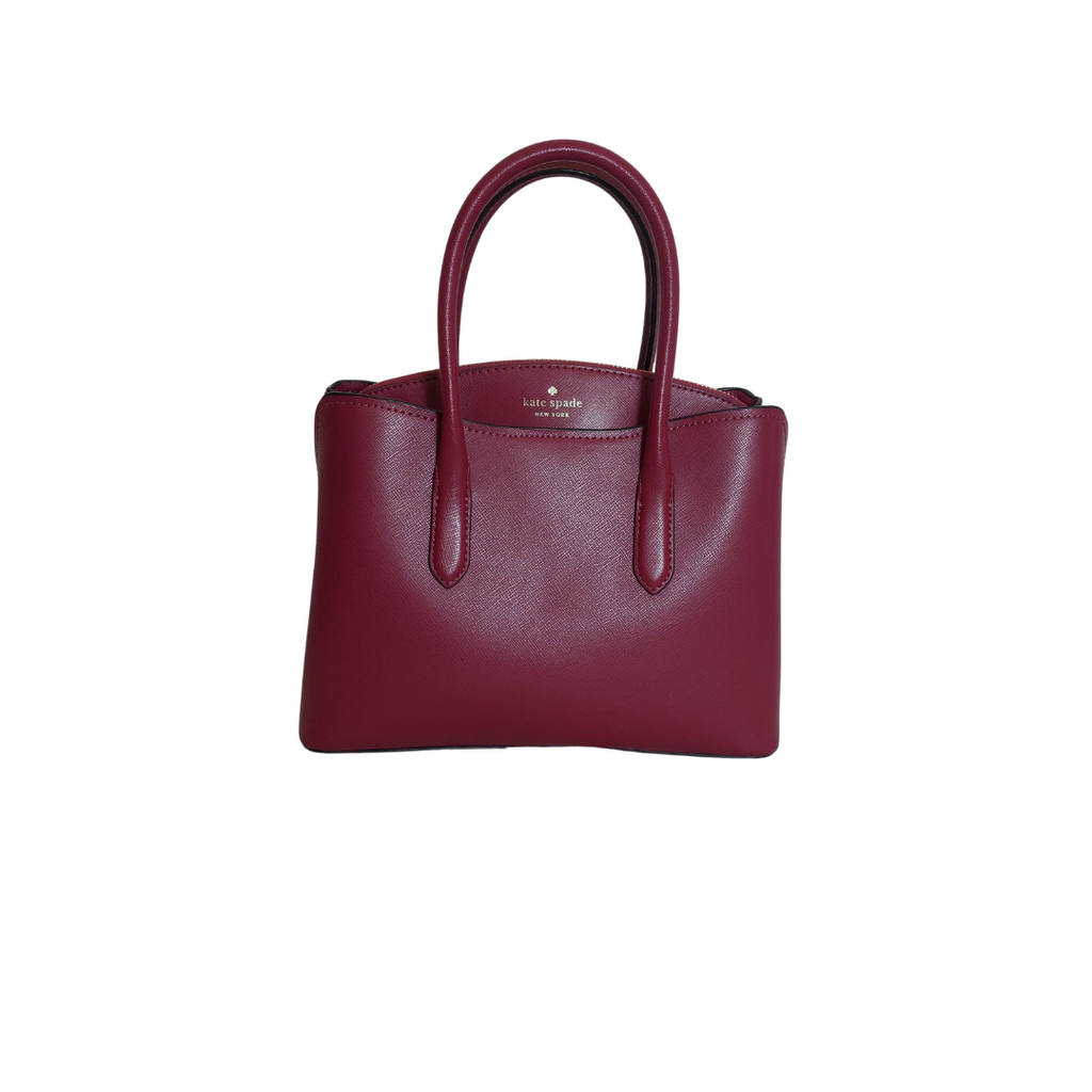 Kate Spade Burgundy Leather 'Rory' Medium Satchel Bag | Gently Used |