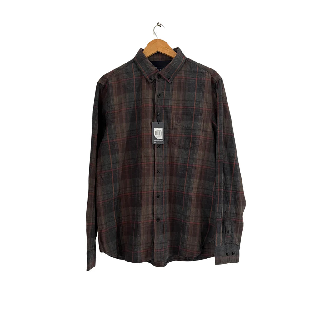 Reserve Brown Flannel Men's Shirt | Brand New |