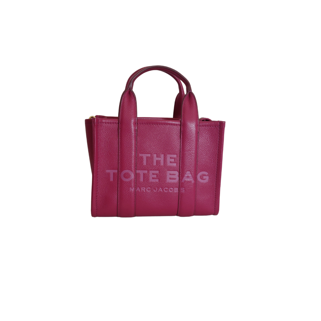 Marc Jacobs Hot Pink The Leather Small Tote Bag | Pre Loved |