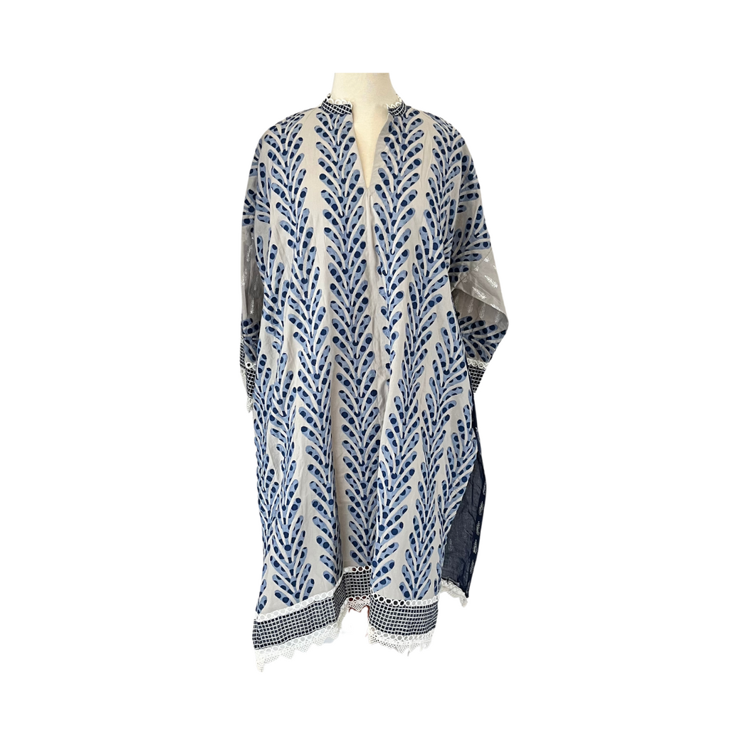 Blocked Navy & Grey Ralli Kurta | Gently Used |