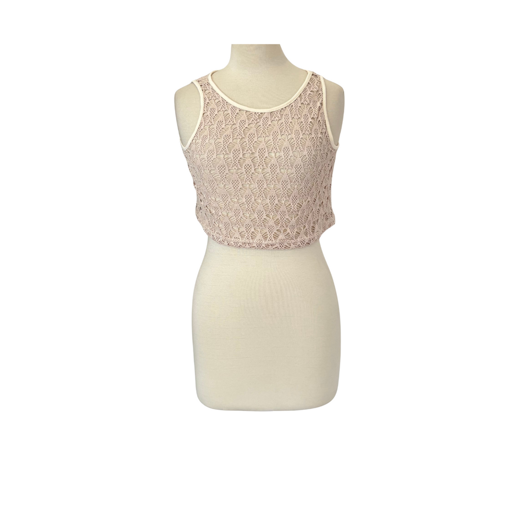 Zara Beige Crochet Co-ord Set | Gently Used |