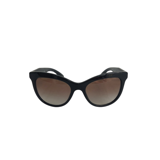 Miu Miu Black Cat Eye Crystal Rock Detail Sunglasses | Gently Used |