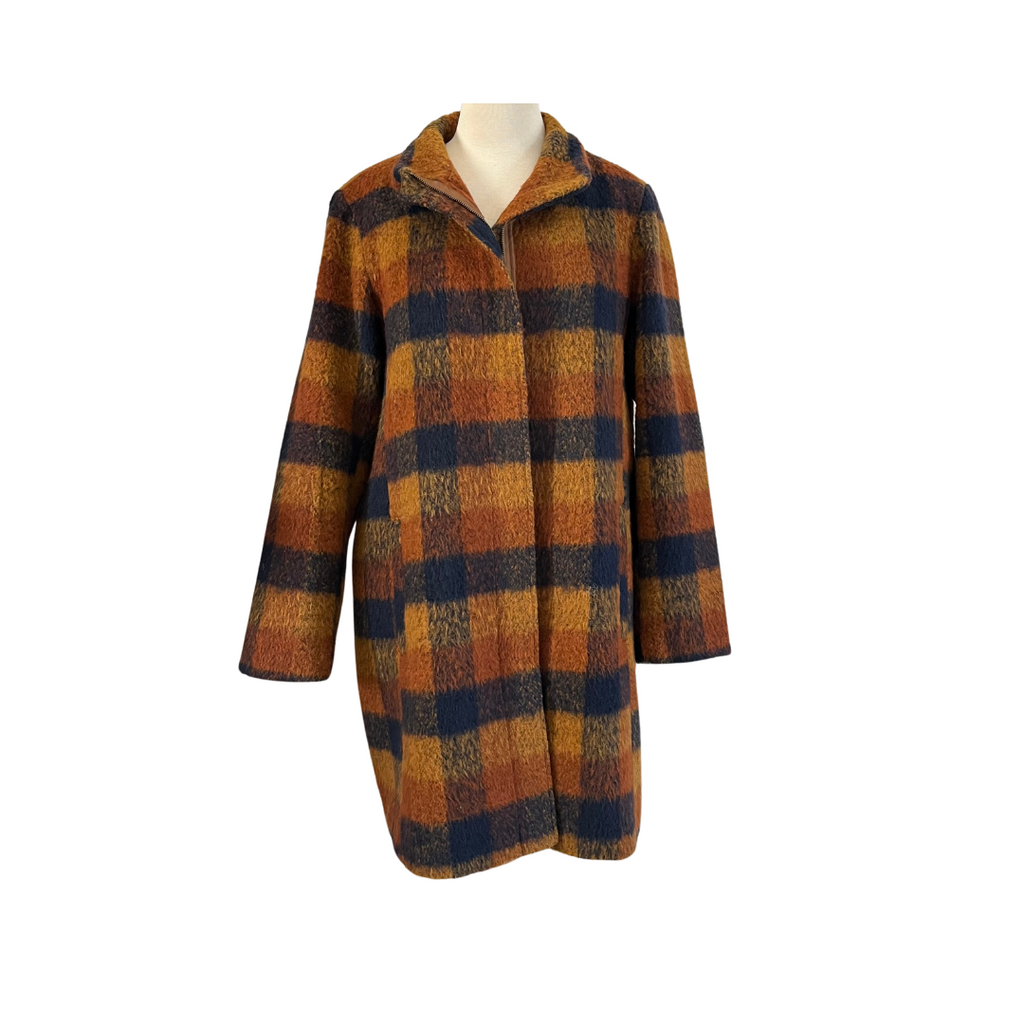 Old Navy Multicoloured Checked Winter Coat | Gently Used |