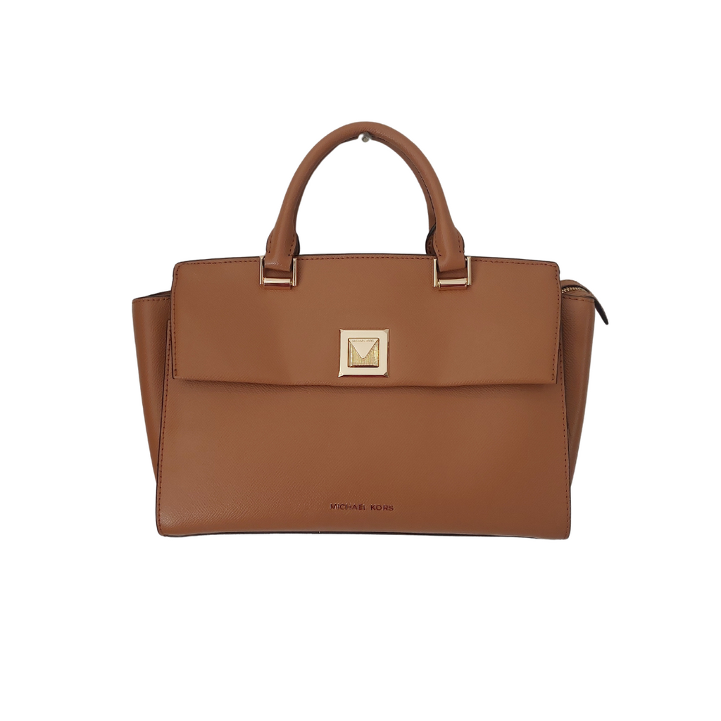 Michael Kors Tan Leather 'Sylvia' Satchel | Gently Used |