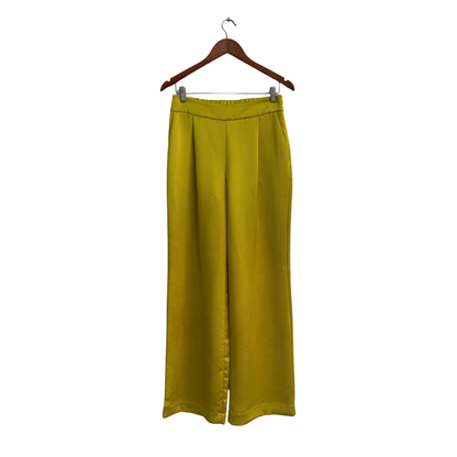 Express Green Satin Wide Leg Pants | Gently Used |