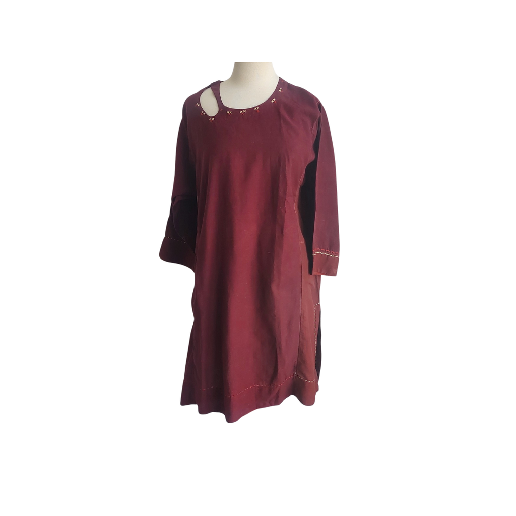 Miraka Two-Toned Embroidered Kurta | Pre Loved |