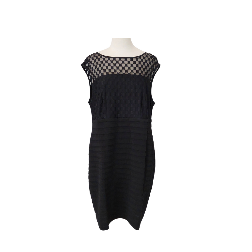 Wallis Black Sleeveless Knee Length Shift Dress | Brand New |