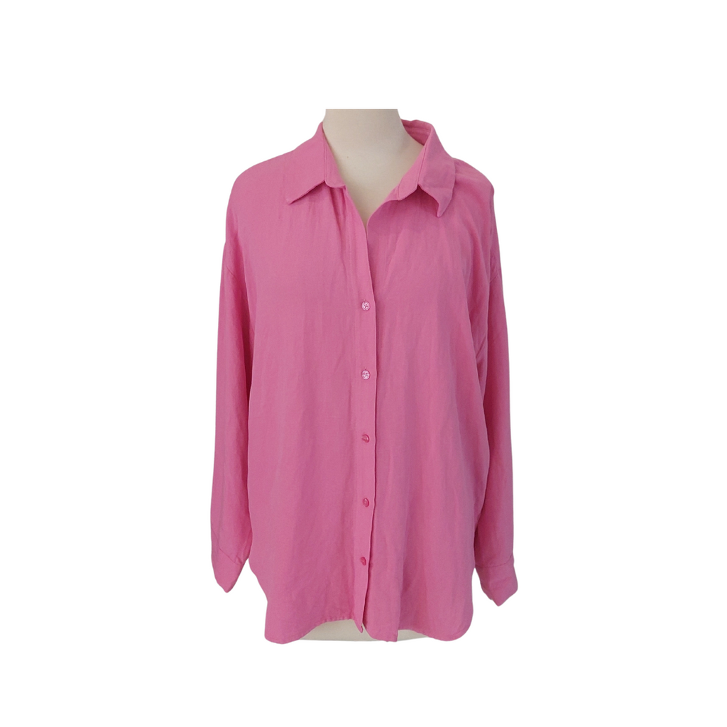 LCW Pink Collared Button Down Top | Pre Loved |