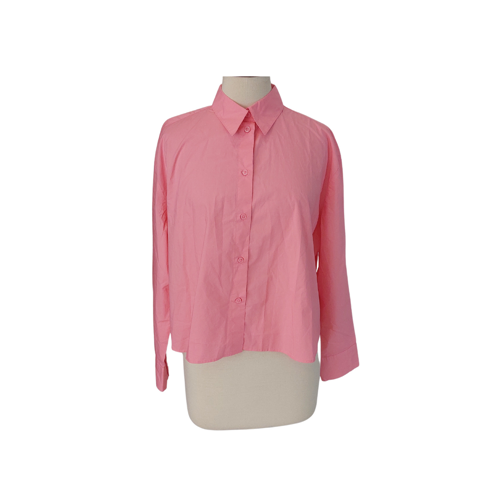 H&M Pink Collared Button Down Shirt | Brand New |