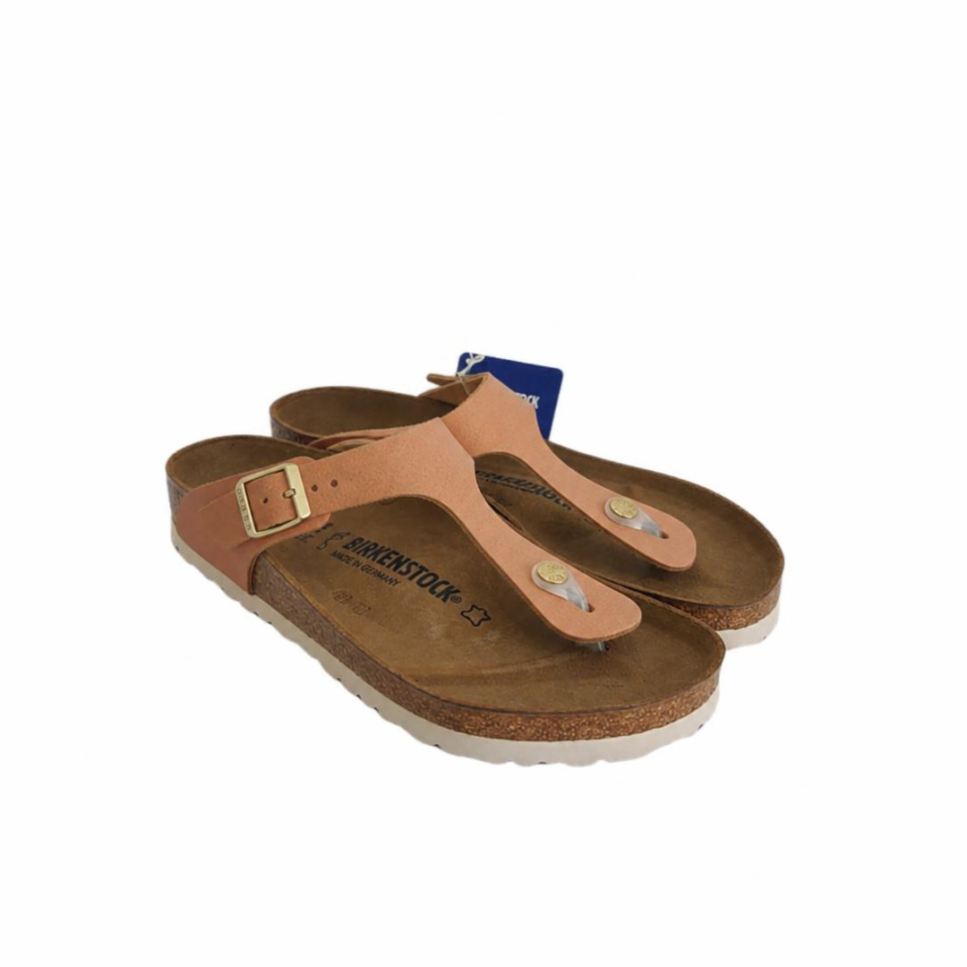 Birkenstock Washed Metallic Sea Copper Leather Gizeh | Brand New |