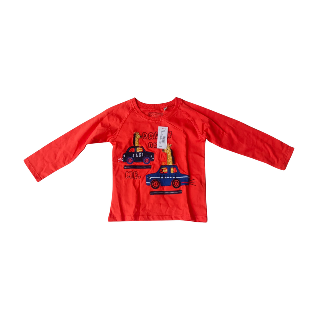 Bluezoo Orange Long Sleeve 'Daddy & Me' Shirt (18-24 Months) | Brand New |