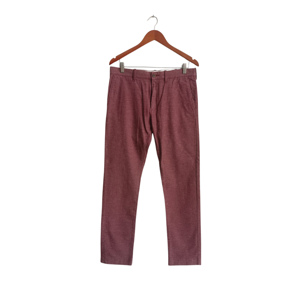 J,Crew Men's Purple & White Heather Effect Slim Fit Pants | Brand New |