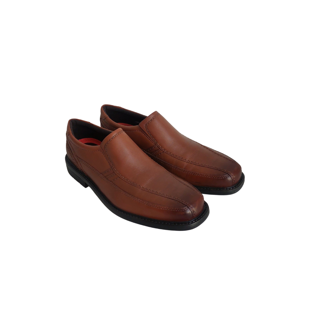 Rock Leader Men's Brown 2 Bike Toe Slip On Shoes | Gently Used |
