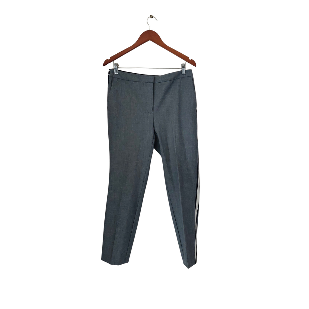 ZARA Grey Side Striped Straight Leg Pants | Gently Used |