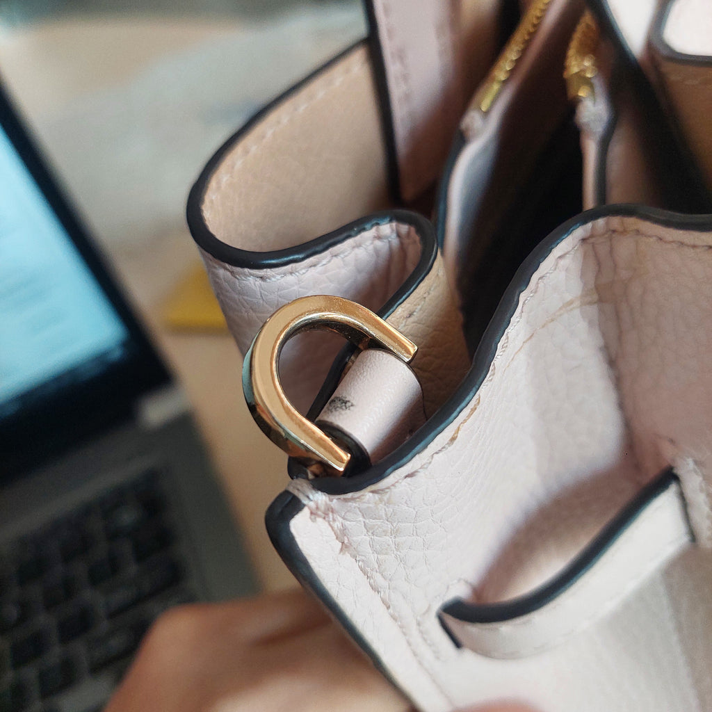 Michael Kors Light Pink Leather Emilia Satchel | Pre Loved |