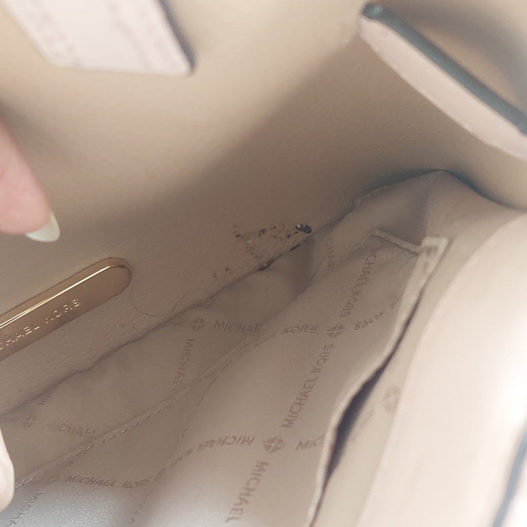 Michael Kors Light Pink Leather Emilia Satchel | Pre Loved |