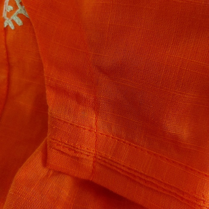 Hira Sardar Orange Thread Embroidered Kurta | Pre Loved |