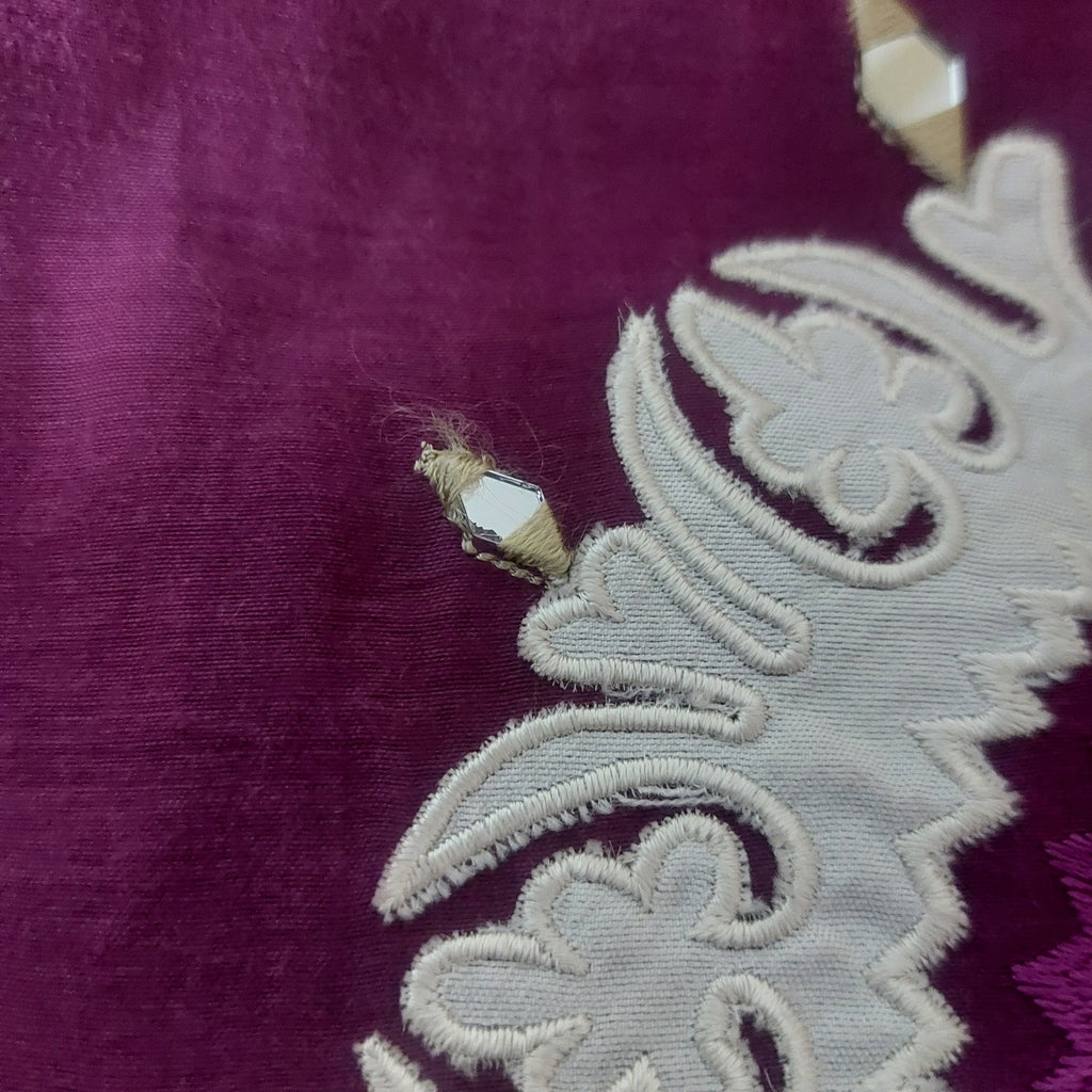 Sumaira Khanani Purple Embroidered Outfit (2pieces) | Pre Loved |