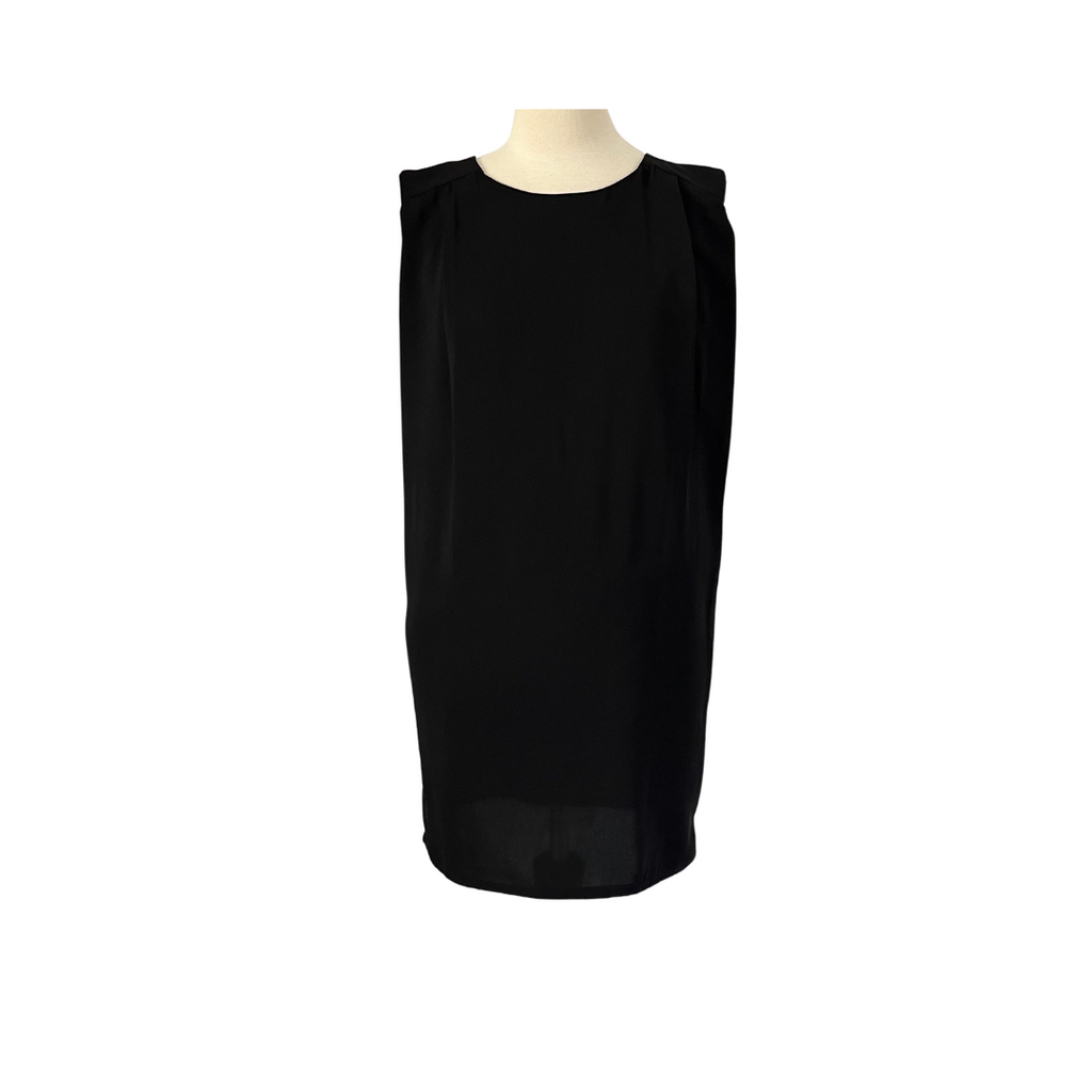 Mango Black Sleeveless Low-back Shift Dress | Brand New |