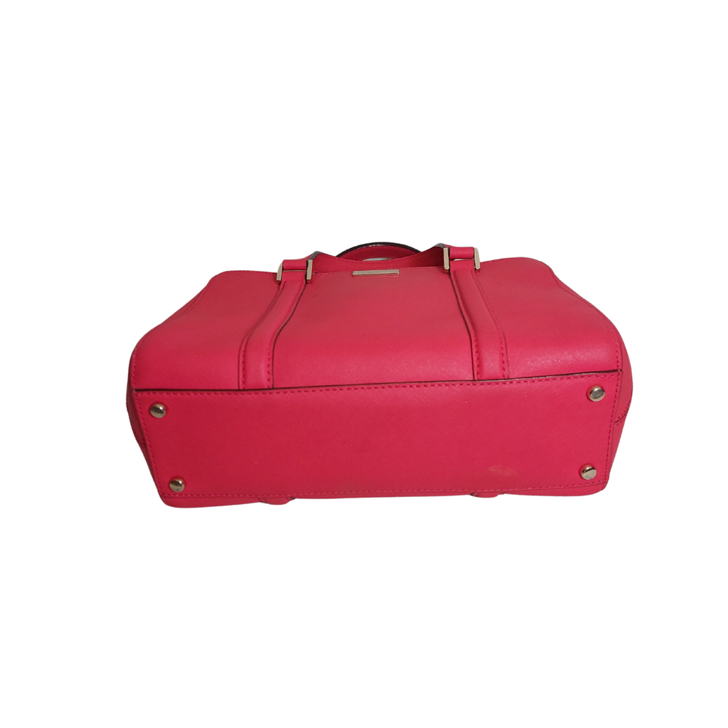 Kate Spade Bright Pink Leather Newbury Lane Satchel Bag | Pre Loved |