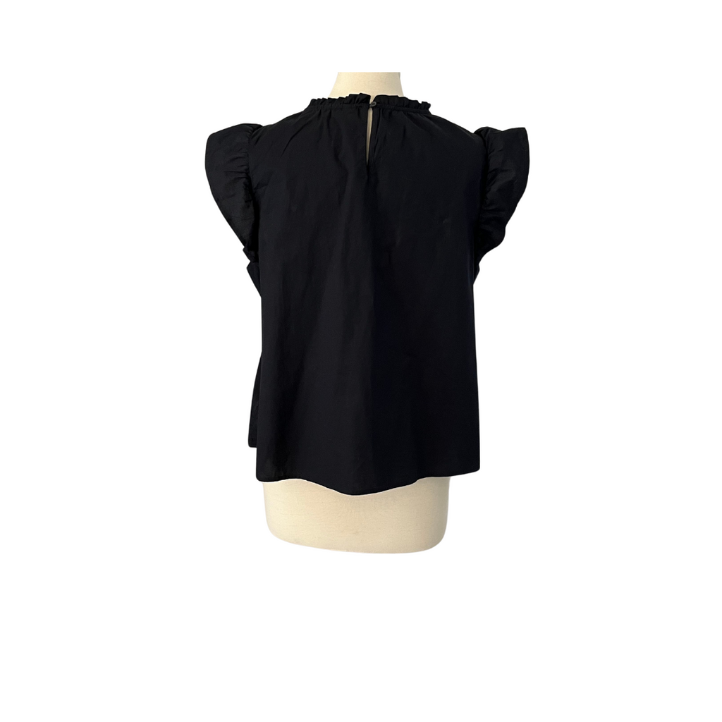 Old Navy Black Cap-sleeves Cut-out Top | Pre Loed |