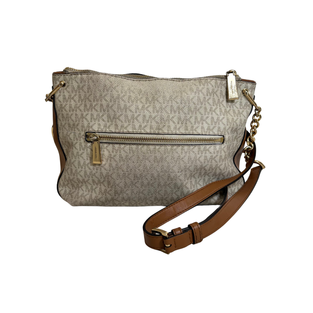 Michael Kors Vanilla Lillie Large Messenger Handbag | Pre Loved |