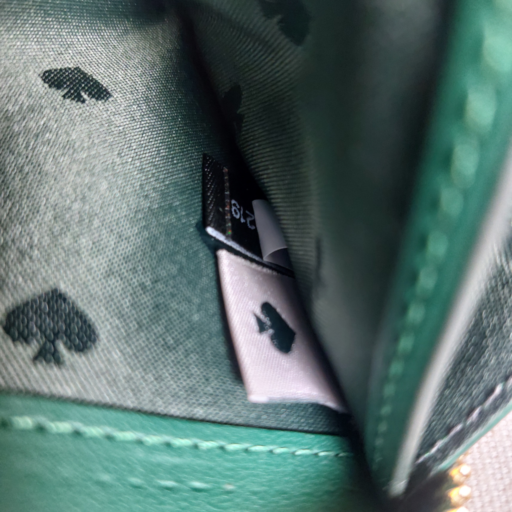 Kate Spade Emerald Green Leather Large Zip-Around Wallet | Like New |
