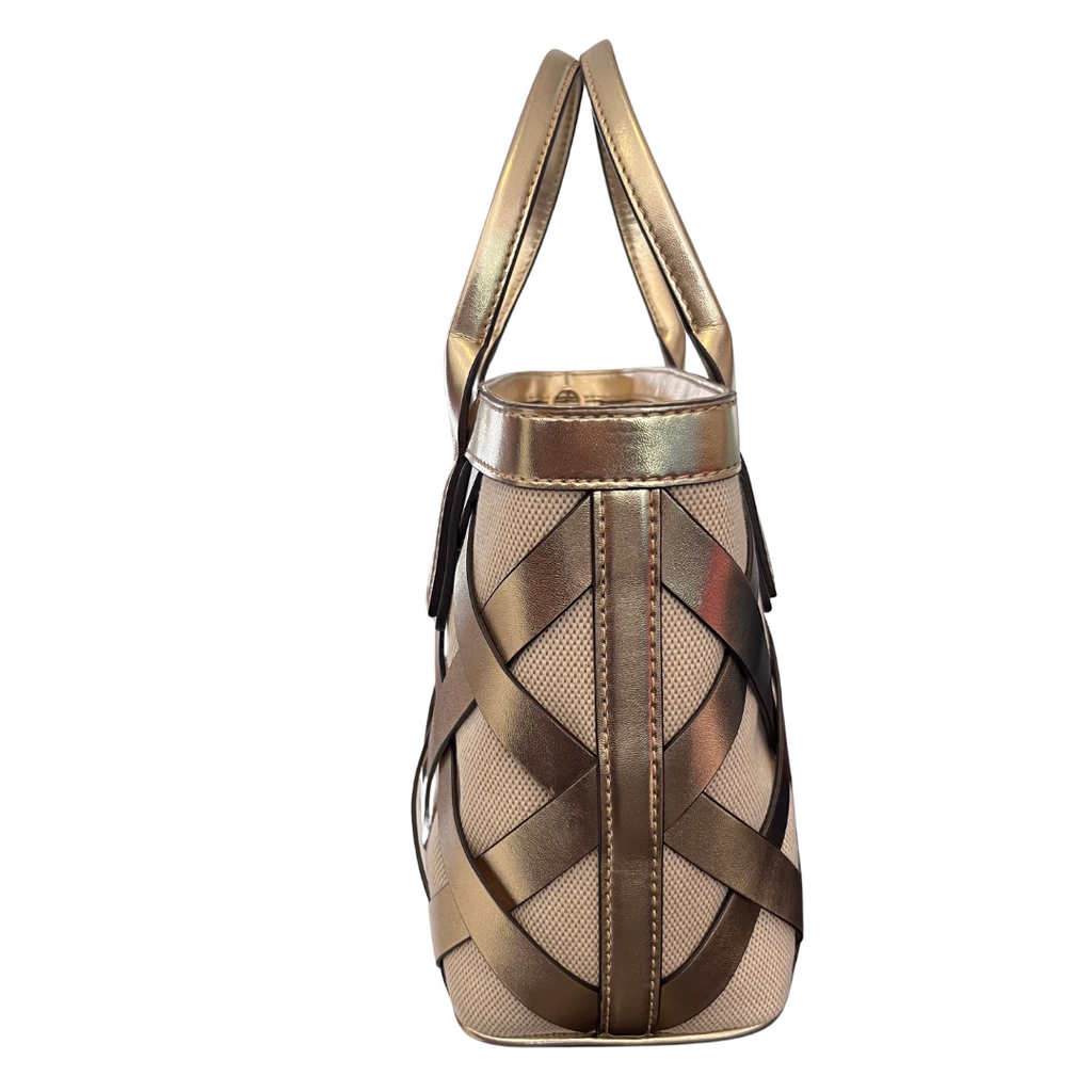 Michael Kors Pale Gold Sienna Small Tote Bag | Gently Used |