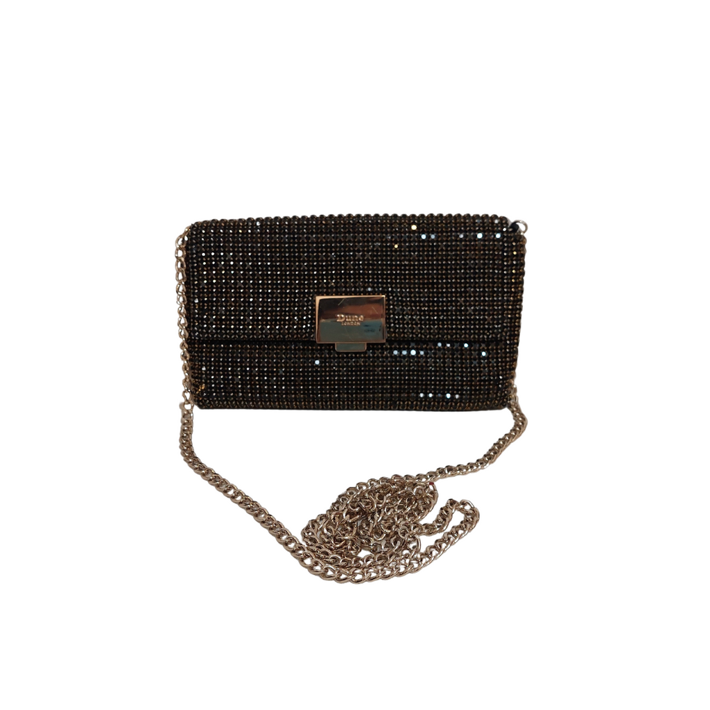 Dune Evander Di Rhinestone Convertible Clutch | Pre Loved |