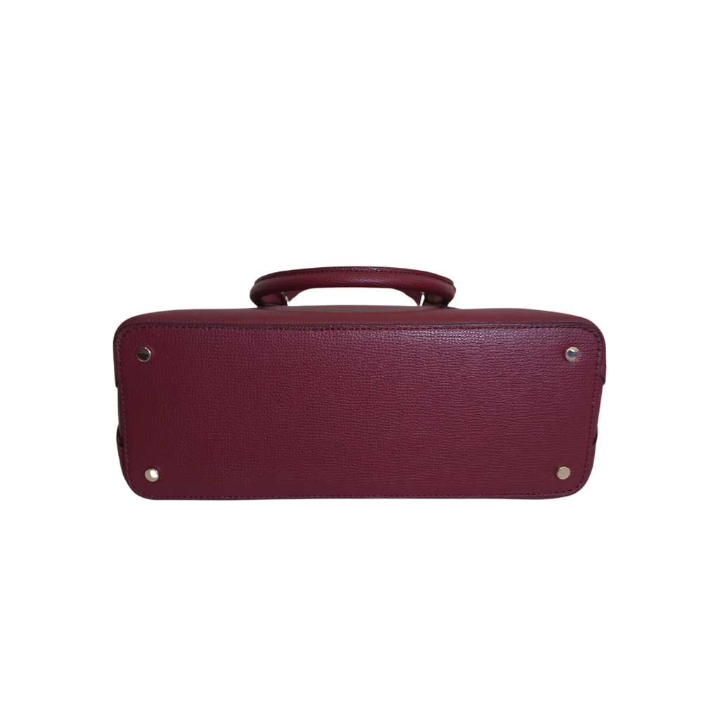 Kate Spade Maroon 'Darcy' Leather Small Satchel | Brand New |