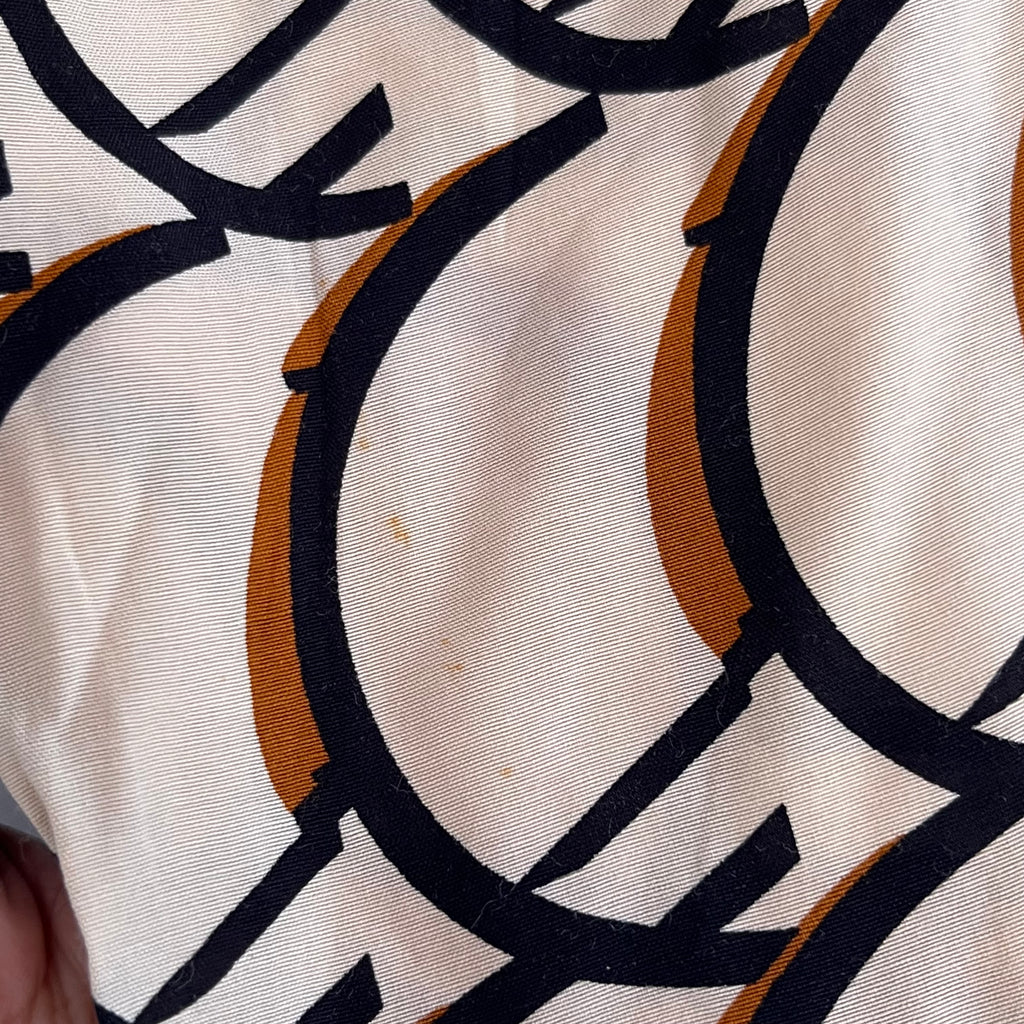 ZARA Beige & Brown Printed Collared Shirt | Pre Loved |